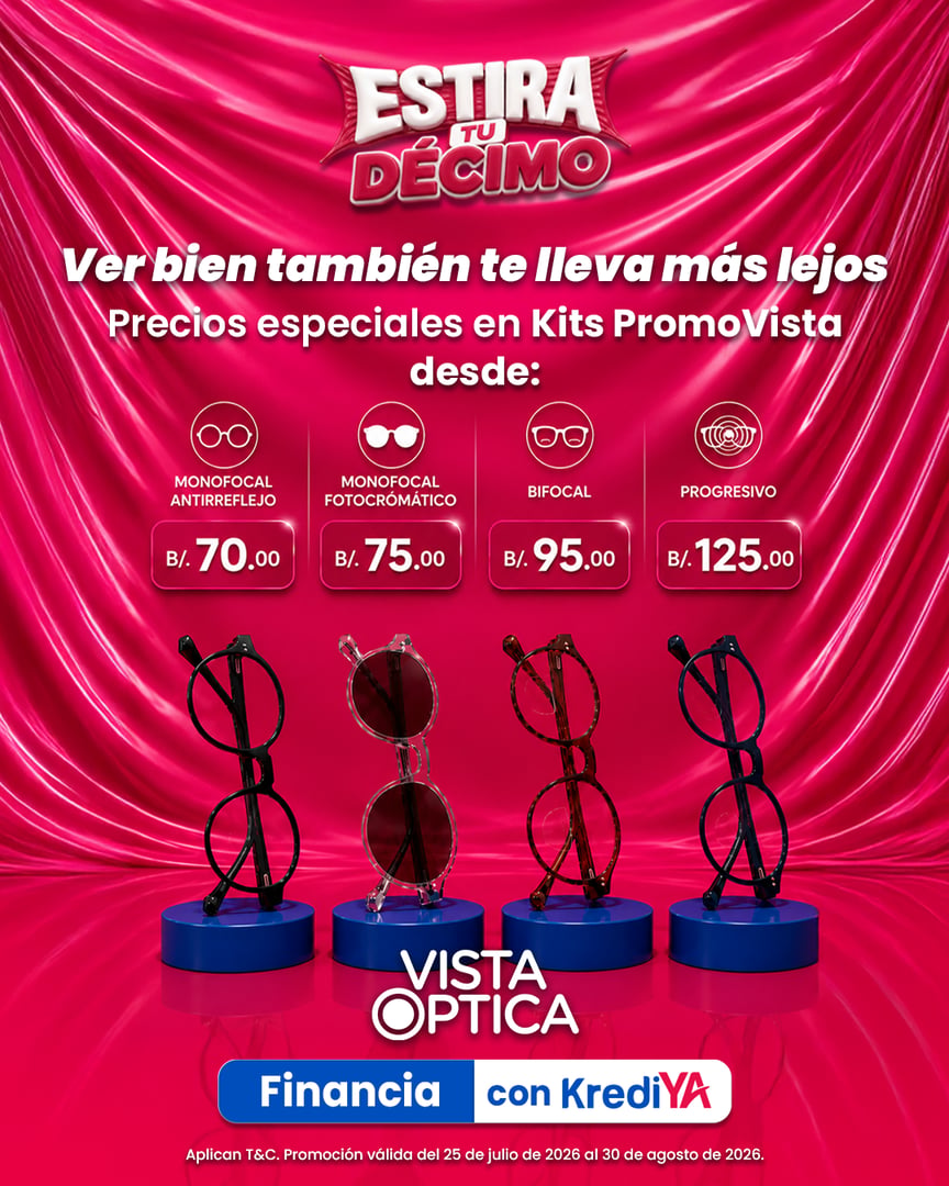 Promoción Estira tu Décimo de Vista Óptica Panamá